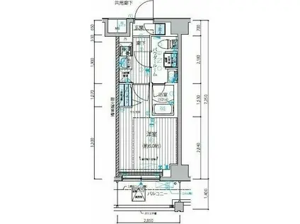 メインステージ立川IV(1K/4階)の間取り写真