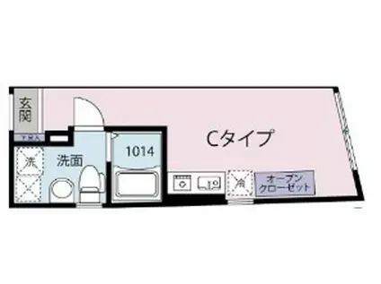 CICADA NAKANO(ワンルーム/3階)の間取り写真