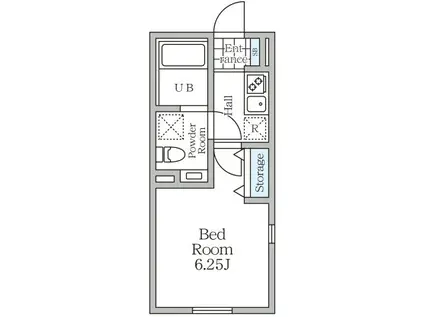 グランヴィル永福町(1K/1階)の間取り写真
