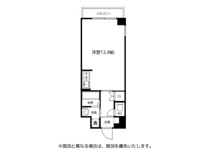 グランドパレス・アネックス(ワンルーム/4階)の間取り写真