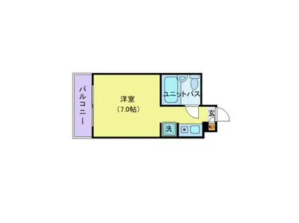 タッシ国立(ワンルーム/1階)の間取り写真