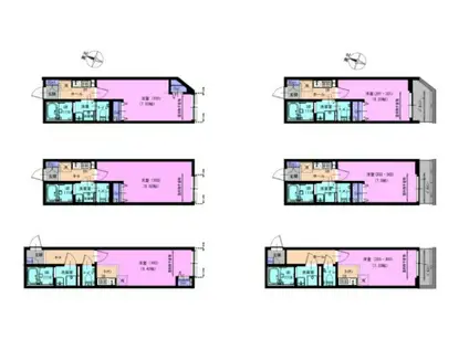 APARTAMENTO アリビオ柏(1K/1階)の間取り写真