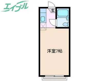 シャトル光(1K/3階)の間取り写真