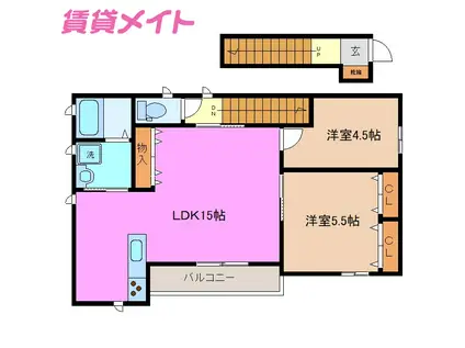 ファミーリアM(2LDK/2階)の間取り写真