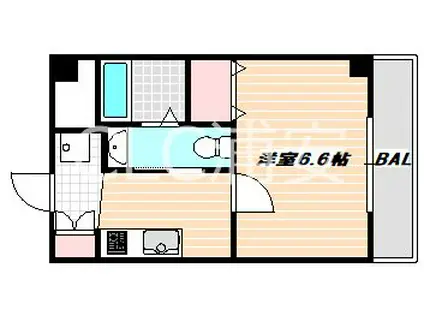 CEST BON CHOU(1K/2階)の間取り写真