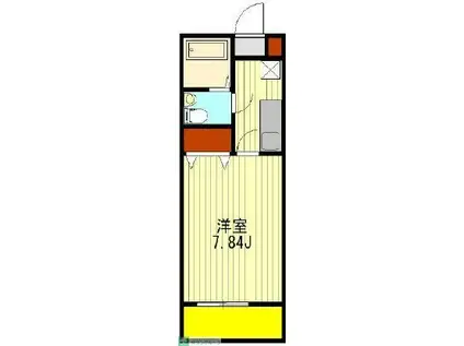 イニシュモア(1K/2階)の間取り写真