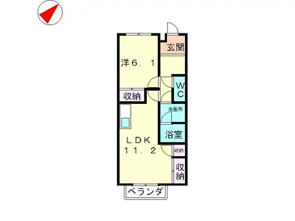 GRANMA21(1LDK/1階)の間取り写真