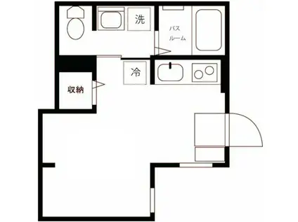 KANOA西新井(ワンルーム/3階)の間取り写真