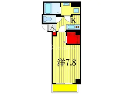 DOビル本千葉(1K/9階)の間取り写真