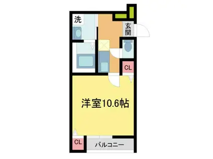 フジパレス西宮能登II番館(1K/2階)の間取り写真