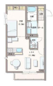 ノイ リーフ(1LDK/2階)の間取り写真