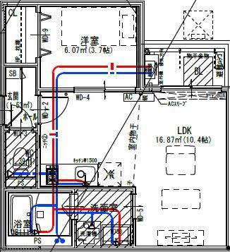 JACK MATOBAVI(1LDK/2階)の間取り写真