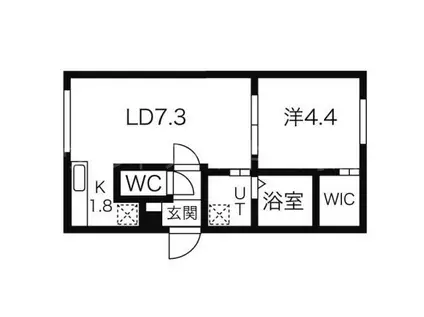 MK02BASE(1LDK/1階)の間取り写真