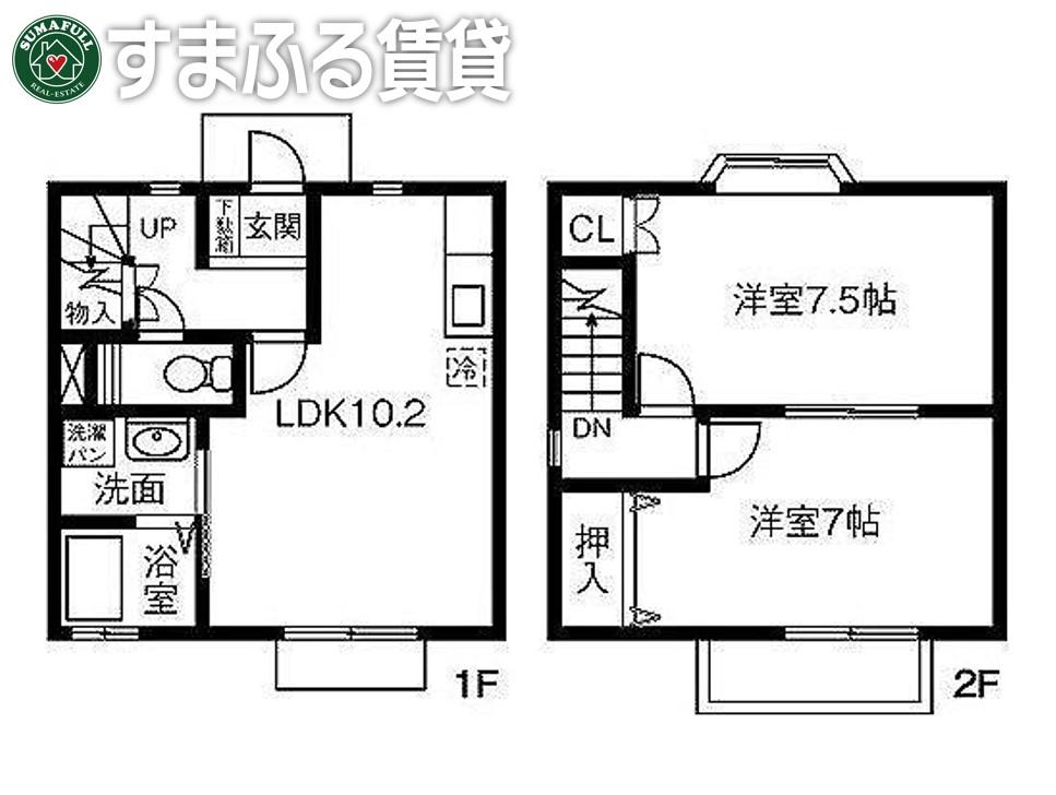 GRACIA(2LDK/1階)の間取り写真