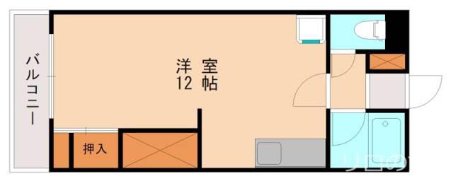 レジデンス松香(ワンルーム/3階)の間取り写真