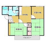 ＪＲ播但線 京口駅 徒歩18分 2階建 築31年(3DK/1階)の間取り写真