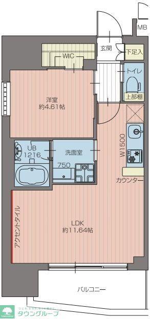 プレジオ池袋ノース(1LDK/3階)の間取り写真