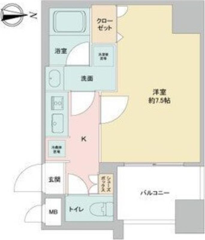 APEX名古屋栄PREMIERLIFE(1K/6階)の間取り写真
