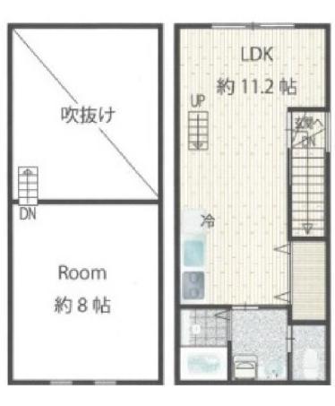 世田谷セントラル(1LDK/2階)の間取り写真
