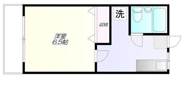 マチダアパート(1K/1階)の間取り写真