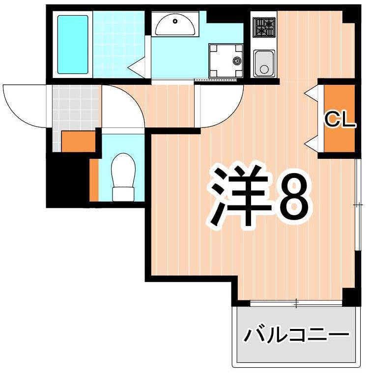 B`CASA東綾瀬(ワンルーム/1階)の間取り写真