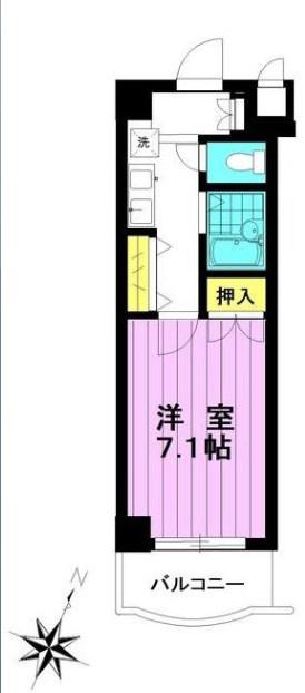 豊徳エルム248(1K/3階)の間取り写真