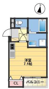 城南区田島1丁目AP(ワンルーム/1階)の間取り写真