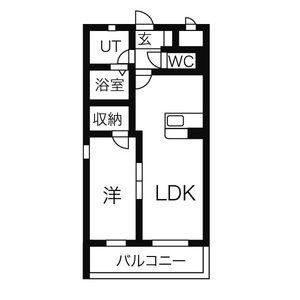 プレステージ千種(1LDK/5階)の間取り写真