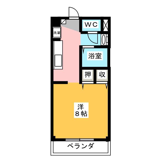 SURPLUSサンクレストII(1K/2階)の間取り写真