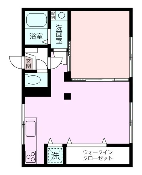 ホワイトウォールハウス 1階階 間取り