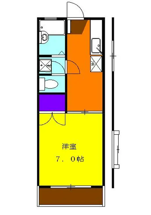 ジャンポールA棟 2階階 間取り