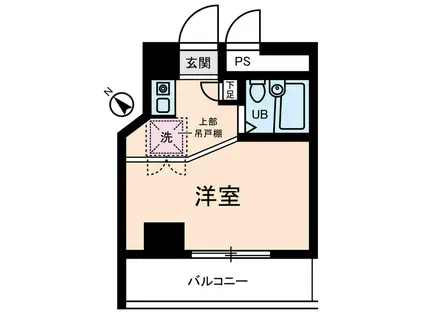 ダイホープラザ川崎(ワンルーム/7階)の間取り写真