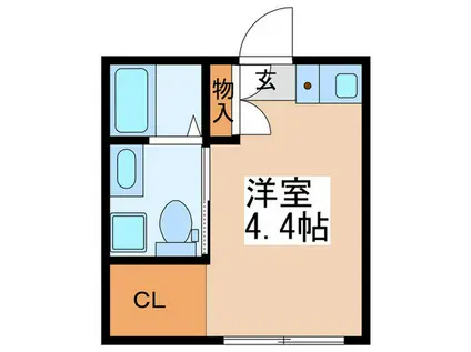 CONTELーK代田(ワンルーム/2階)の間取り写真