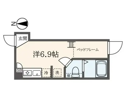 久我山アパートメントE(ワンルーム/3階)の間取り写真