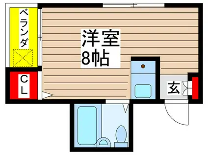 メゾン平井ANDOR(ワンルーム/3階)の間取り写真