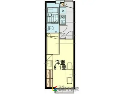 レオパレスYAEMIZO(1K/2階)の間取り写真