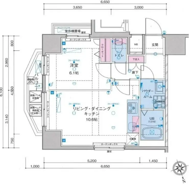 ジェノヴィア浅草駅前スカイガーデン 9階階 間取り