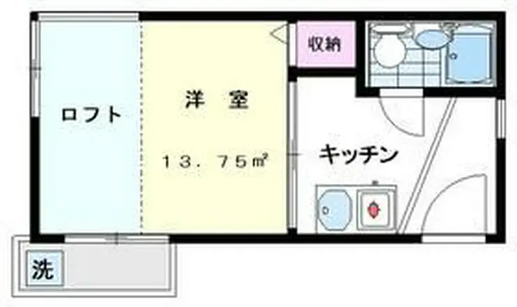 フラットハウス旗の台1番館 2階階 間取り