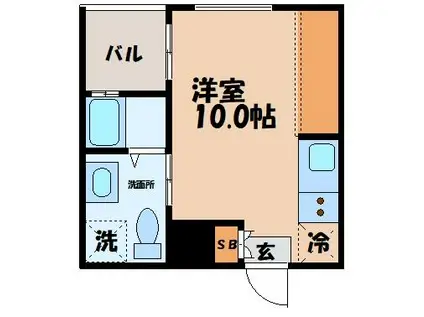 ＪＲ長崎本線 西諫早駅 徒歩19分 2階建 築1年(ワンルーム/2階)の間取り写真