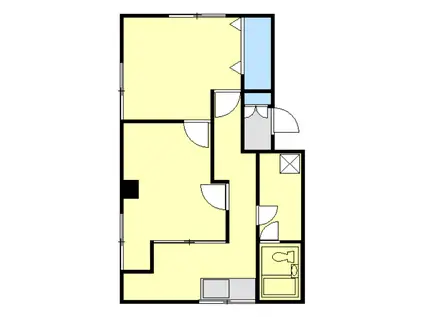 星ビル(2K/1階)の間取り写真