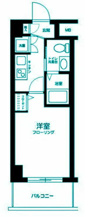 クレアシオン目黒不動前 3階階 間取り