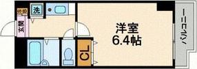 YKハイツ西明石(1K/4階)の間取り写真