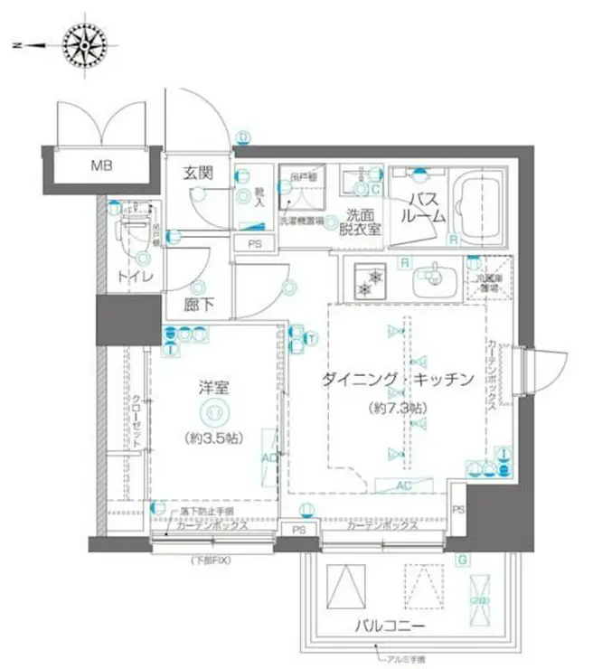ZOOM高田馬場 3階階 間取り