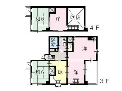 レジデンスYOU(3SLDK/3階)の間取り写真