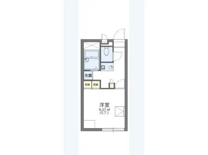 レオパレス楠(1K/2階)の間取り写真