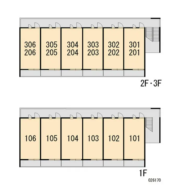 レオパレスナルニ 2階階 間取り