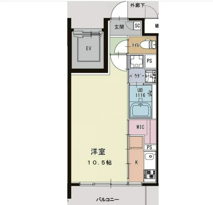 DUALEA 4階階 間取り