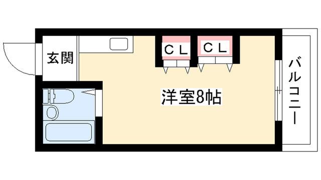 STビル(ワンルーム/3階)の間取り写真