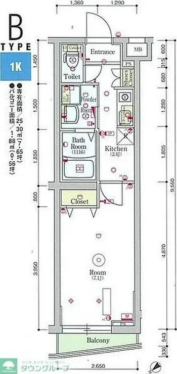 スカイコートパレス蒲田II 2階階 間取り