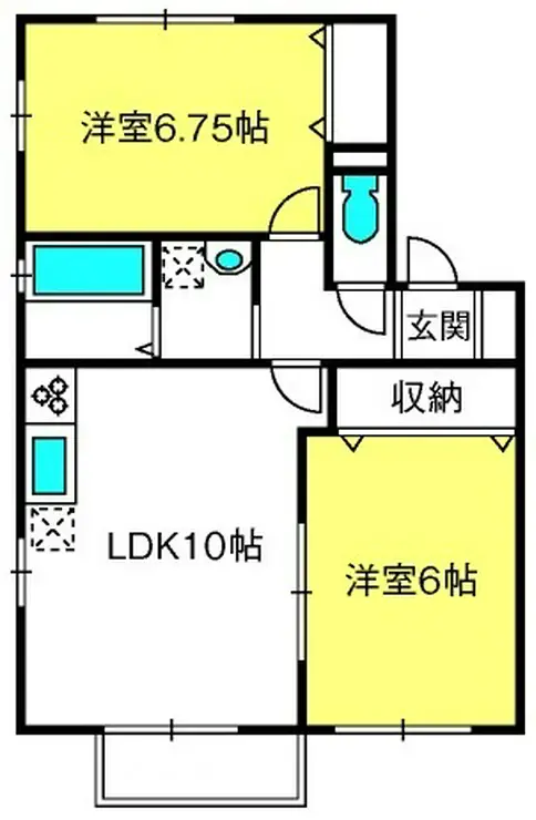 ロートガーデンF 1階階 間取り